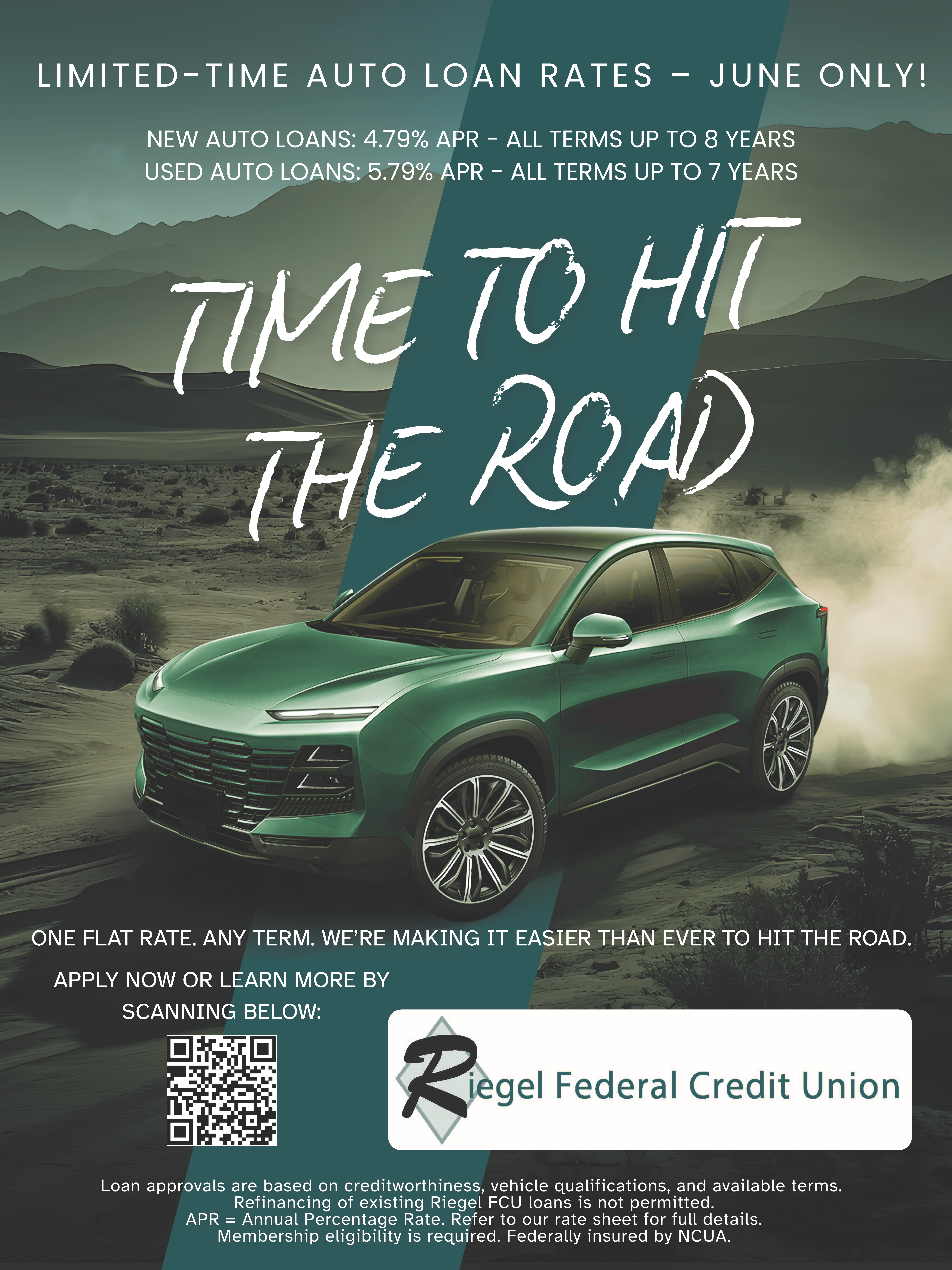 Time to hit the road! (June auto loan rate promotion)
